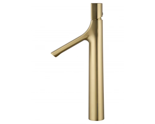 Смеситель для раковины высокий WONZON & WOGHAND The ONE, Брашированное золото (WW-H1011-BG)