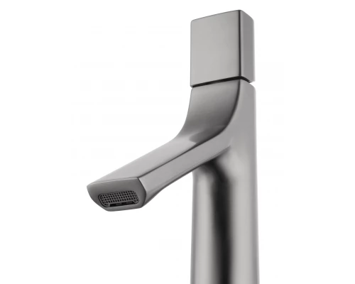 Смеситель для раковины высокий WONZON & WOGHAND The ONE, Темный графит (WW-H1011-BGG)