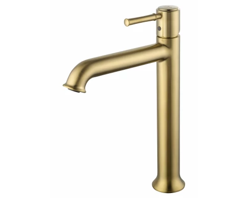Смеситель для раковины высокий WONZON & WOGHAND TOR, Брашированное золото (WW-88019073-BG)