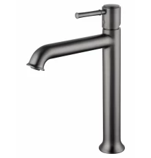 Смеситель для раковины высокий WONZON & WOGHAND TOR, Темный графит (WW-88019073-BGM)