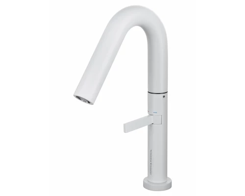 Смеситель для раковины высокий WONZON & WOGHAND, Белый матовый (WW-6068-MW)