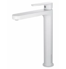 Смеситель для раковины высокий WONZON & WOGHAND, Белый матовый (WW-H1034-MW)
