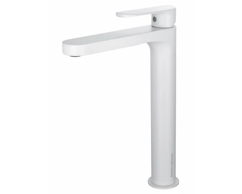 Смеситель для раковины высокий WONZON & WOGHAND, Белый матовый (WW-H1034-MW)