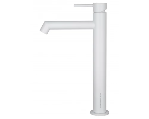Смеситель для раковины высокий WONZON & WOGHAND, Белый матовый (WW-H1064-MW)