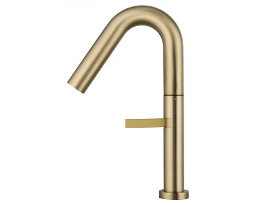Смеситель для раковины высокий WONZON & WOGHAND, Брашированное золото (WW-6068-BG)