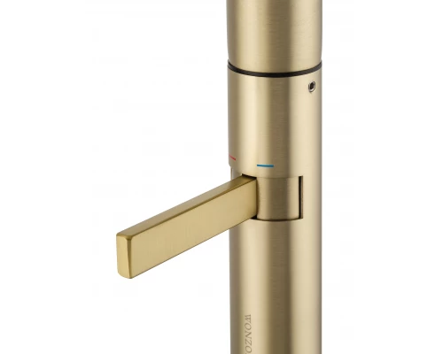 Смеситель для раковины высокий WONZON & WOGHAND, Брашированное золото (WW-6068-BG)