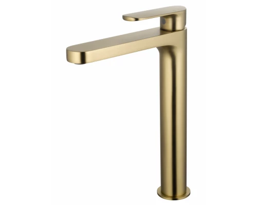 Смеситель для раковины высокий WONZON & WOGHAND, Брашированное золото (WW-H1034-BG)