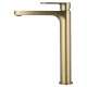 Смеситель для раковины высокий WONZON & WOGHAND, Брашированное золото (WW-H1034-BG)
