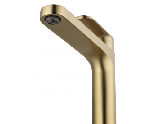 Смеситель для раковины высокий WONZON & WOGHAND, Брашированное золото (WW-H1034-BG)