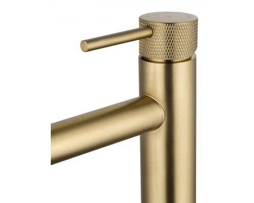 Смеситель для раковины высокий WONZON & WOGHAND, Брашированное золото (WW-H1062-BG)