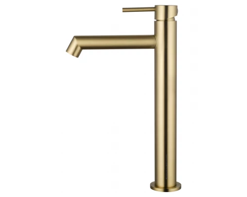 Смеситель для раковины высокий WONZON & WOGHAND, Брашированное золото (WW-H1064-BG)