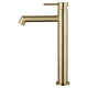 Смеситель для раковины высокий WONZON & WOGHAND, Брашированное золото (WW-H1064-BG)