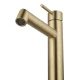 Смеситель для раковины высокий WONZON & WOGHAND, Брашированное золото (WW-H1064-BG)