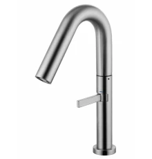 Смеситель для раковины высокий WONZON & WOGHAND, Брашированный никель (WW-6068-BS)