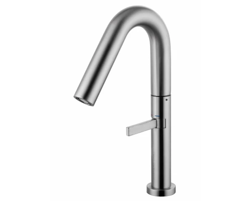 Смеситель для раковины высокий WONZON & WOGHAND, Брашированный никель (WW-6068-BS)