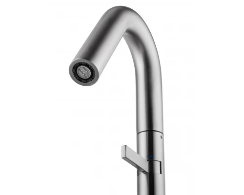 Смеситель для раковины высокий WONZON & WOGHAND, Брашированный никель (WW-6068-BS)