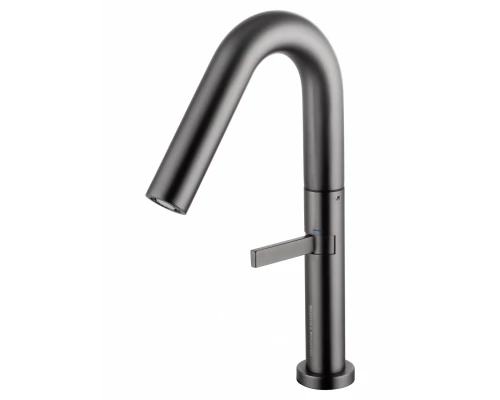 Смеситель для раковины высокий WONZON & WOGHAND, Темный графит (WW-6068-BGG)