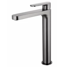 Смеситель для раковины высокий WONZON & WOGHAND, Темный графит (WW-H1034-BGG)