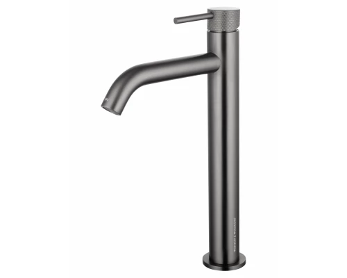 Смеситель для раковины высокий WONZON & WOGHAND, Темный графит (WW-H1062-BGG)