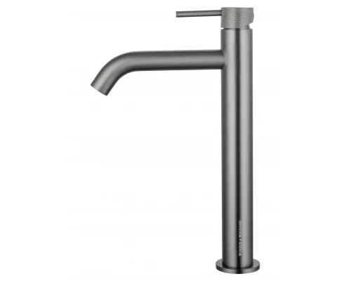 Смеситель для раковины высокий WONZON & WOGHAND, Темный графит (WW-H1062-BGG)