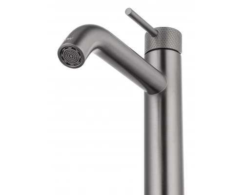 Смеситель для раковины высокий WONZON & WOGHAND, Темный графит (WW-H1062-BGG)