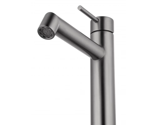 Смеситель для раковины высокий WONZON & WOGHAND, Темный графит (WW-H1064-BGG)