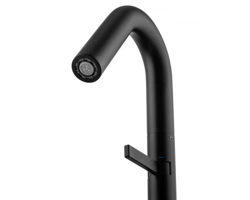 Смеситель для раковины высокий WONZON & WOGHAND, Черный матовый (WW-6068-MB)