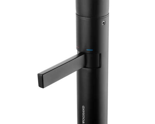 Смеситель для раковины высокий WONZON & WOGHAND, Черный матовый (WW-6068-MB)