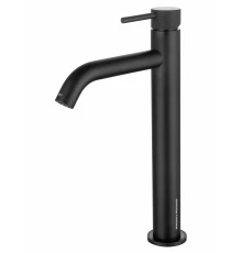 Смеситель для раковины высокий WONZON & WOGHAND, Черный матовый (WW-H1062-MB)