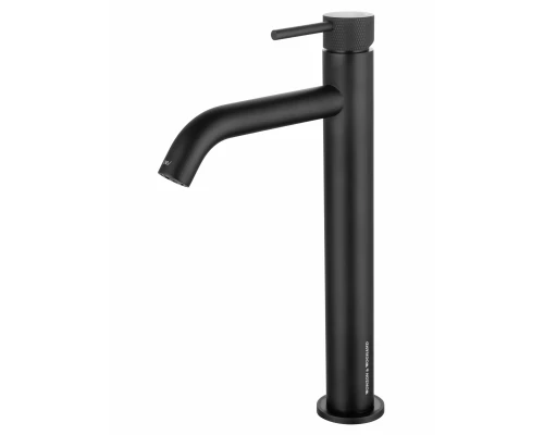 Смеситель для раковины высокий WONZON & WOGHAND, Черный матовый (WW-H1062-MB)