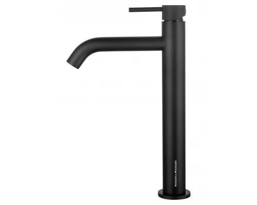 Смеситель для раковины высокий WONZON & WOGHAND, Черный матовый (WW-H1062-MB)