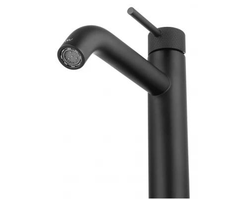 Смеситель для раковины высокий WONZON & WOGHAND, Черный матовый (WW-H1062-MB)