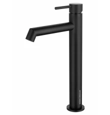 Смеситель для раковины высокий WONZON & WOGHAND, Черный матовый (WW-H1064-MB)