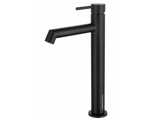 Смеситель для раковины высокий WONZON & WOGHAND, Черный матовый (WW-H1064-MB)