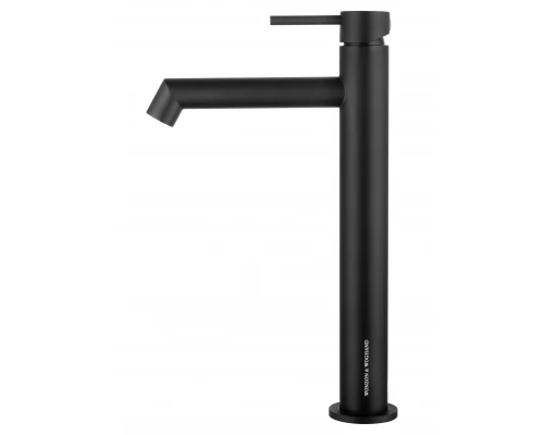 Смеситель для раковины высокий WONZON & WOGHAND, Черный матовый (WW-H1064-MB)