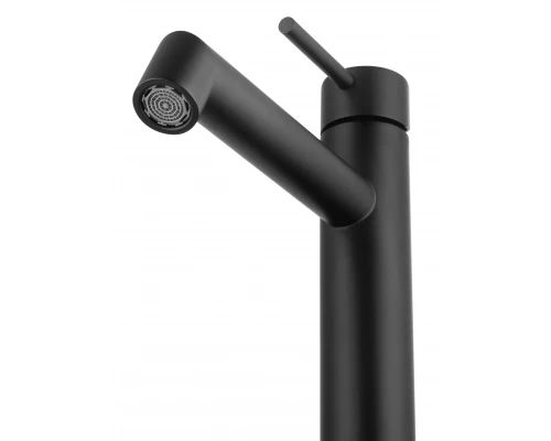 Смеситель для раковины высокий WONZON & WOGHAND, Черный матовый (WW-H1064-MB)