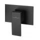 Смеситель для раковины встраиваемый WONZON & WOGHAND CUBE, Черный матовый (WW-88869016-MB)
