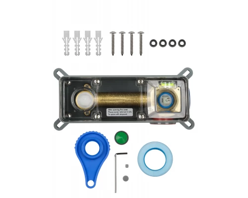 Смеситель для раковины встраиваемый WONZON & WOGHAND DIAMOND, Брашированное золото (WW-88869011- BG)