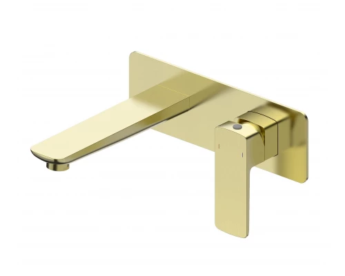 Смеситель для раковины встраиваемый WONZON & WOGHAND EDGE, Брашированное золото (WW-88869003- BG)