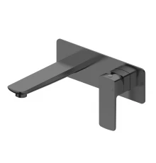 Смеситель для раковины встраиваемый WONZON & WOGHAND EDGE, Темный графит (WW-88869003-BGM)
