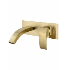 Смеситель для раковины встраиваемый WONZON & WOGHAND FIT, Брашированное золото (WW-88869009- BG)