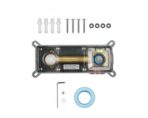 Смеситель для раковины встраиваемый WONZON & WOGHAND FIT, Брашированное золото (WW-88869009- BG)