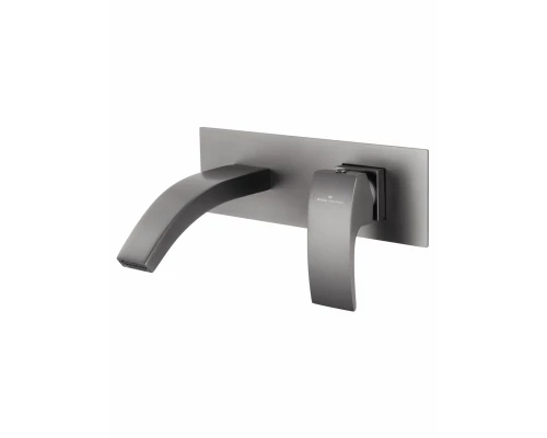 Смеситель для раковины встраиваемый WONZON & WOGHAND FIT, Темный графит (WW-88869009-BGM)