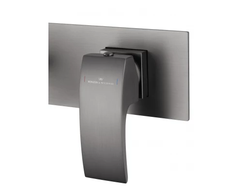Смеситель для раковины встраиваемый WONZON & WOGHAND FIT, Темный графит (WW-88869009-BGM)