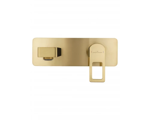 Смеситель для раковины встраиваемый WONZON & WOGHAND FRAME, Брашированное золото (WW-88869010- BG)