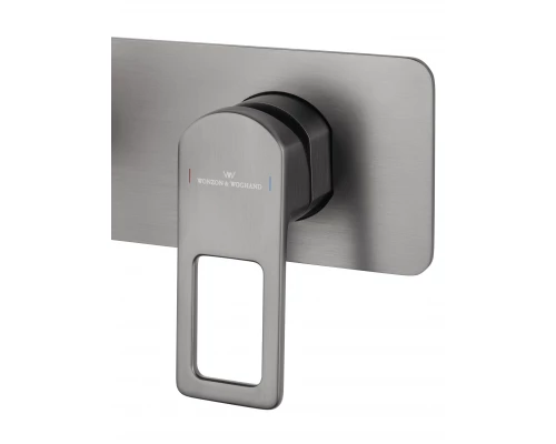 Смеситель для раковины встраиваемый WONZON & WOGHAND FRAME, Темный графит (WW-88869010-BGM)