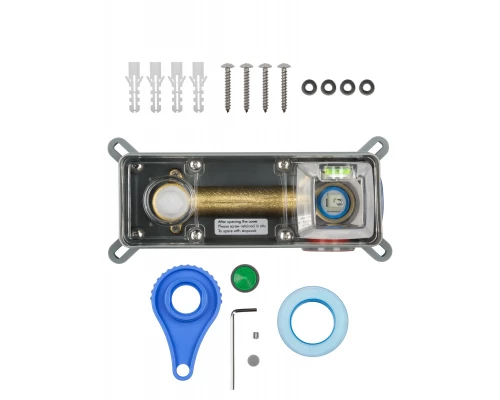 Смеситель для раковины встраиваемый WONZON & WOGHAND FRAME, Темный графит (WW-88869010-BGM)