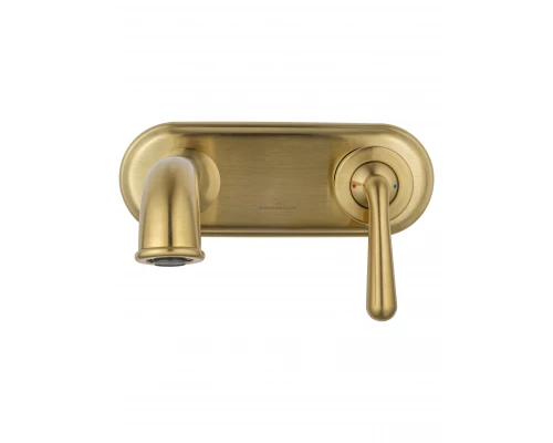 Смеситель для раковины встраиваемый WONZON & WOGHAND STEAM, Брашированное золото (WW-88869008- BG)