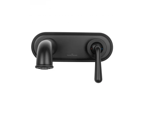 Смеситель для раковины встраиваемый WONZON & WOGHAND STEAM, Черный матовый (WW-88869008-MB)