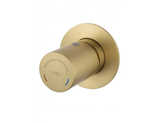 Смеситель для раковины встраиваемый WONZON & WOGHAND, Брашированное золото (WW-105-BG)